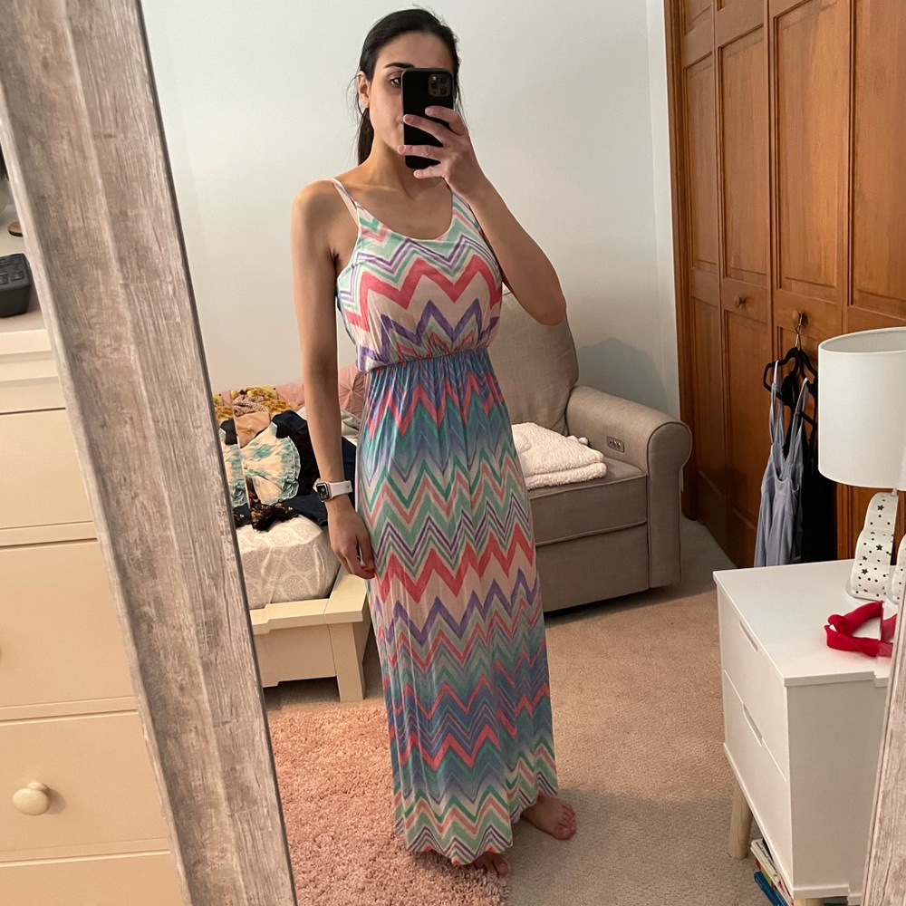 Multi colored maxi dress!
